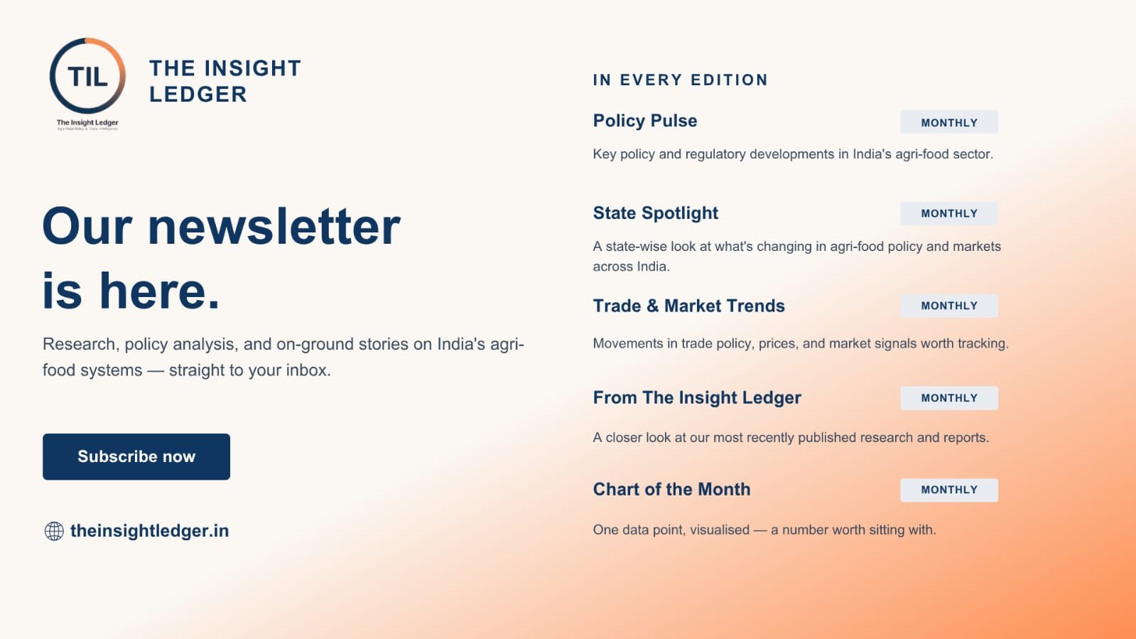The Insight Ledger Newsletter — Policy Pulse, State Spotlight, Trade & Market Trends, and more